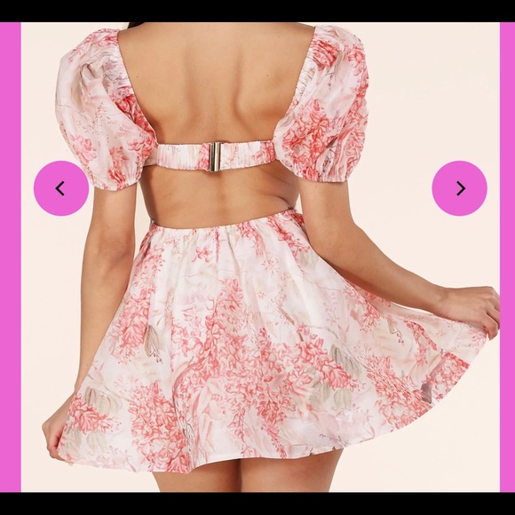 FLORAL MINI DRESS - Picture 2 of 5